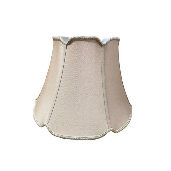 Vintage Royal Designs Tapered Drum V-Notch Beige Lamp Shade Set Of 2 - Picture 2 of 5